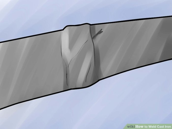 Iron cast weld wikihow step How to weld on cast iron