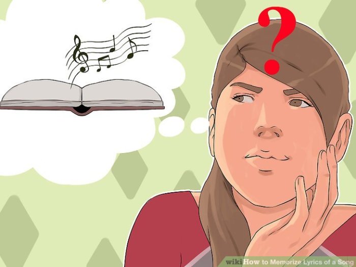 How to memorize song lyrics