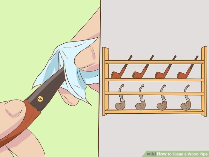 How to clean wooden pipe
