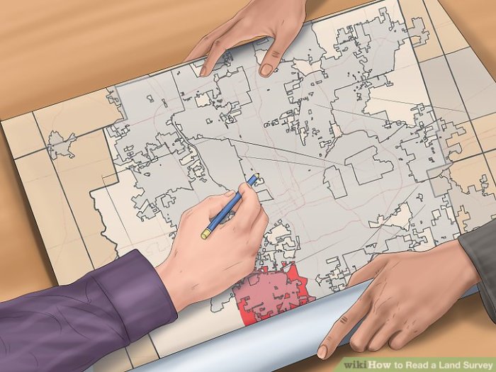 How to read a survey map