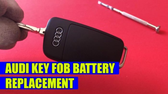 Audi Key Fob Battery Alternative Information