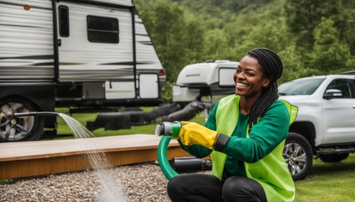 Tank black flush rv water How to clean an rv black tank