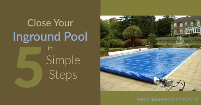 How to close an inground pool