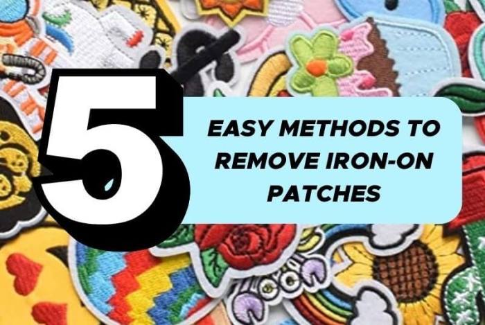 How to remove iron on patches