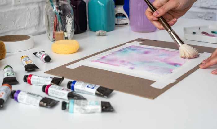 Paper watercolor stretch techniques schulmanart How to stretch watercolor paper