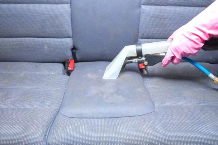 How to get a water stain out of car seat