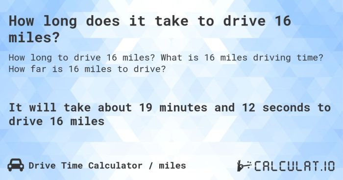 How Lengthy Does It Take to Drive 4 Miles? Unveiled