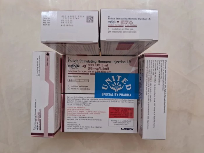 Gonal how to use prefilled with multiple vials