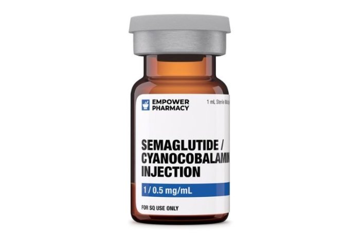 How much bacteriostatic water to mix with 5mg of semaglutide