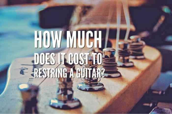 How much is it to restring a guitar