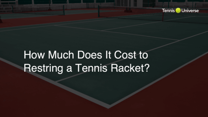 How much does it cost to string a racket