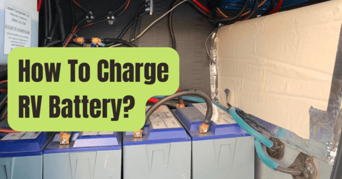 How to charge camper battery