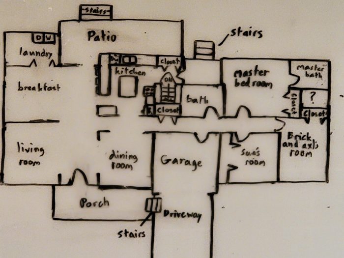 How to draw stairs on a floor plan