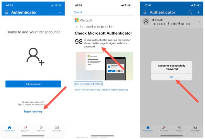 Neomed how to add phone number to authenticator app