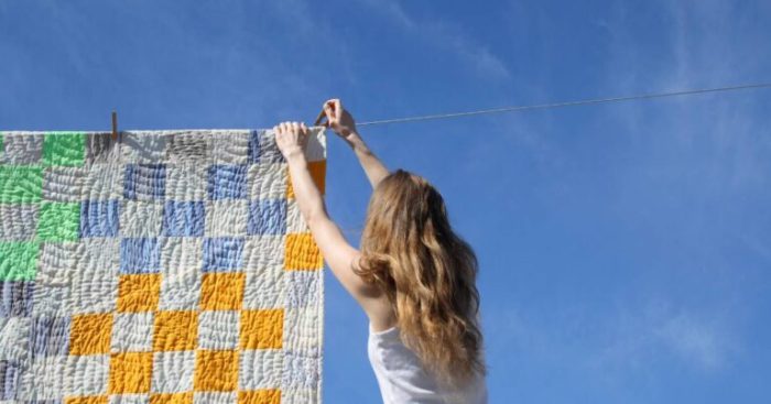 Display quilt ways wall headboard quilts create blog lieu hang lots choose board How to display a quilt