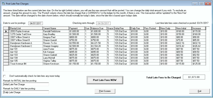 Late invoice fees fee viewpost support determine adjust terms fit may Onesite how to post late fees