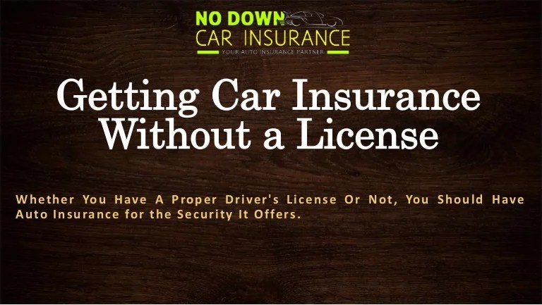 Automotive Insurance coverage With out a Drivers License Navigating Choices