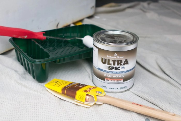 How to paint commercial metal door