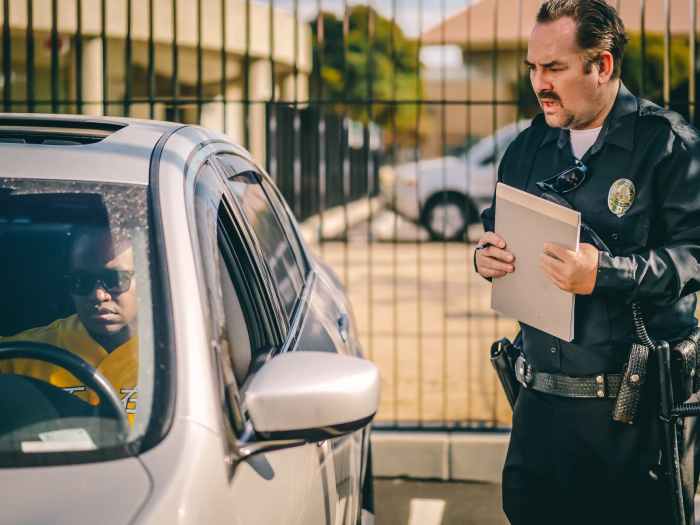 How often do cops show up to traffic court