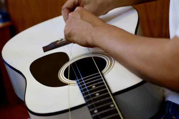 Guitar string strings change replace replacing acoustic other properly choose board tips tuner Guitar string strings change replace replacing acoustic other properly choose board tips tuner