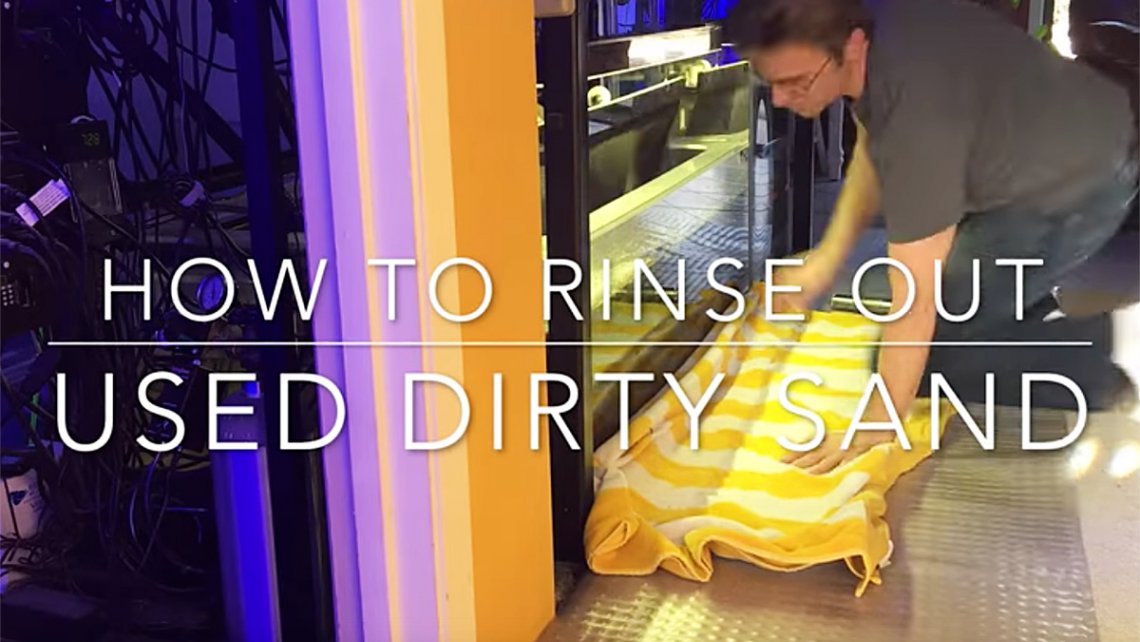How to rinse aquarium sand