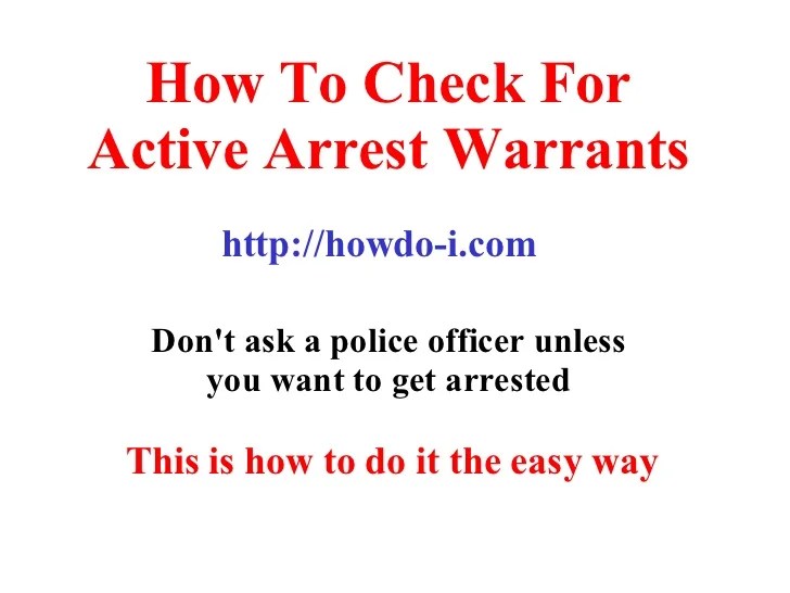 Find out how to Test for Lively Warrants in PA