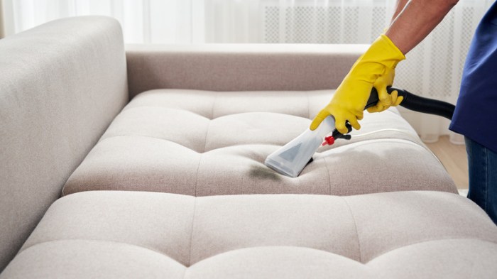 How to clean linen couch